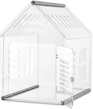 Transparent Acrylic Dog House 24.01 L x 15.75 W x 23.81 H Clear Indoor Dog
