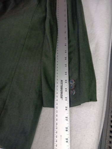 Blazer donna Avoca Man Ireland uomo 48L verde mano wocen cappotto sportivo lana spina di pesce - Foto 7 di 11