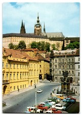 Prague Upper Town Square with Prague Castle Postcard