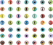 6Mm Dragon Eyes, 100 Pcs round Glass Eyes Animals Crochet for Clay Doll Making C