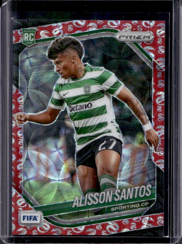 2025-26 Panini Prizm FIFA Alisson Santos RC Choice Snake Year Prizm #/48