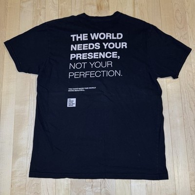 To Write Love On Her Arms Presence Not Perfection TWLOHA Men s Large Black Shirt