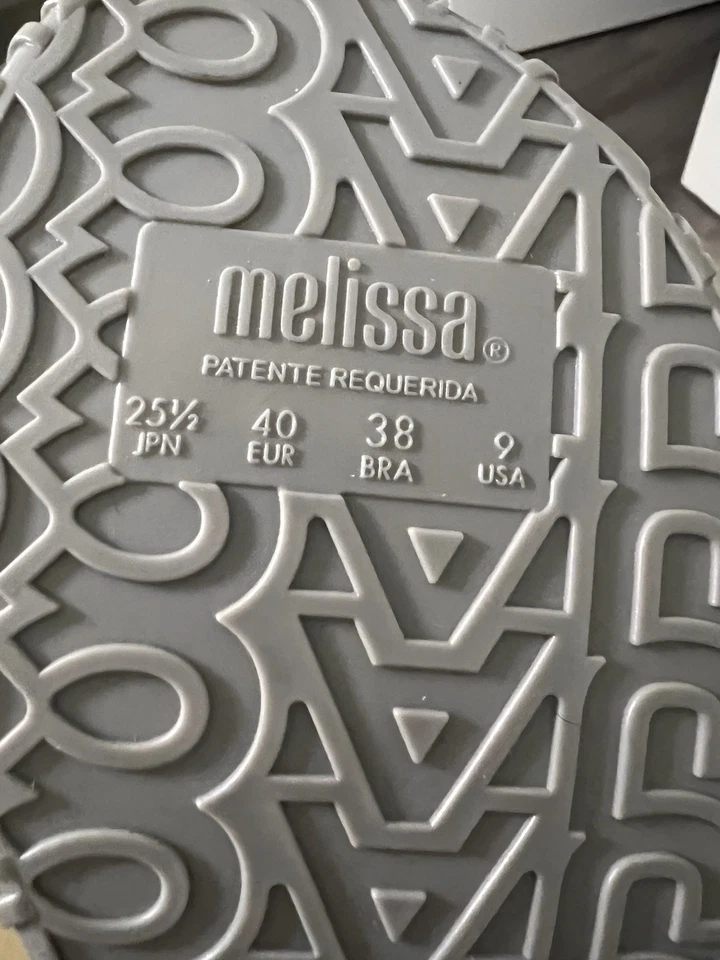 NWOT Marc Jacobs X Melissa Metallic Silver Platform Slides - Image 3 of 4