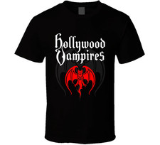 Hollywood Vampires Tour 2016  Black T Shirt Full Size S-5XL