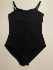 Capezio Black Cami Leotard with Adjustable Straps Size L Large Girls