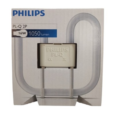 Philips PL-Q 2P 16W 830 GR8 Kompaktleuchtstofflampe warm weiß Brezel gebogen