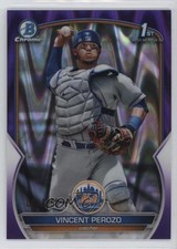 2023 Bowman Chrome Prospects Purple RayWave Refractor 91/250 Vincent Perozo 16fs