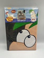 Set copripiumino singolo reversibile Disney Phineas e Ferb + federa NUOVO