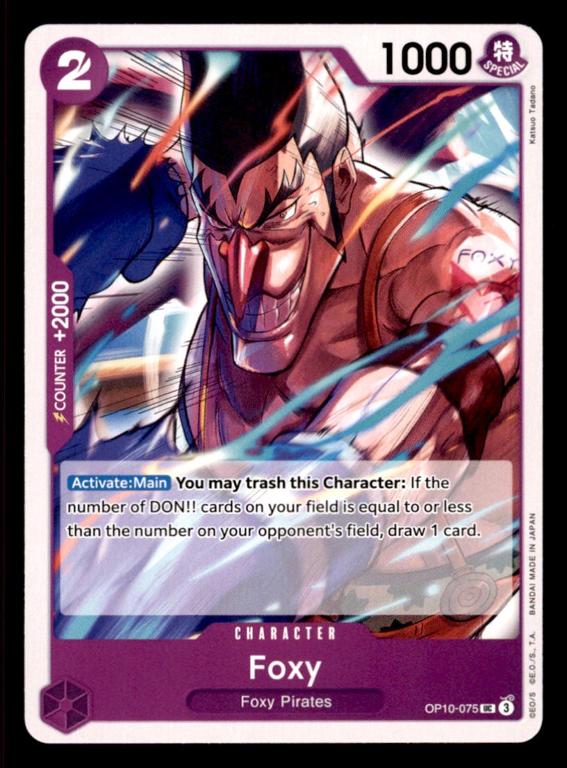 Foxy OP10-075 Uncommon Royal Blood One Piece Near Mint