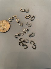 12 Vintage Silver Plated Scissor Clasps