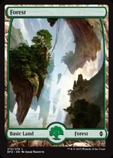 Forest (272) (Full Art) -Foil Light Play MTG Battle for Zendikar