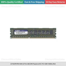 ACT4GHR72P8H1600S ACTICA 4GB DDR3 Registered ECC PC3-12800 1600Mhz 2Rx8