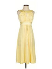 David's Bridal Women Yellow Cocktail Dress 2