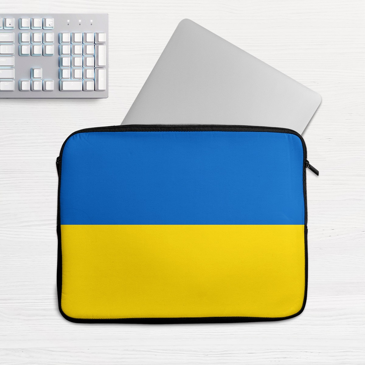 Housse ordinateur Ukraine pour travailler au café ou en voyage