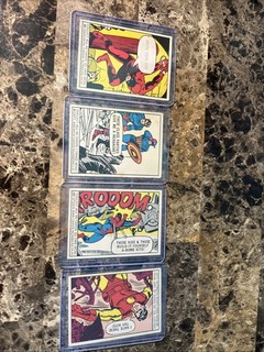 1966 Donruss Marvel Super Hero’s Spiderman Daredevil. AS is. Lot Of 4