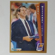 1992–93 Fleer Paul Westphal #184 – Phoenix Suns – Head Coach – VG/EX