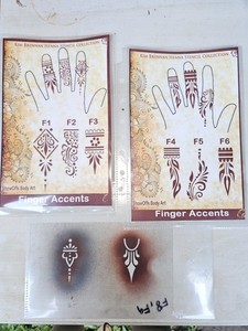 Kim Brennan Henna Stencil Collection - 95% COMPLETE Airbrush SET