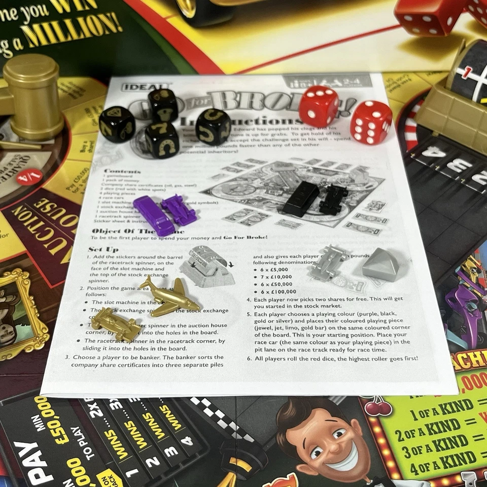 Go for Broke Board Game 2021 Edition by Ideal Complete  2 - 4 Player  Age 8+  #2 - Image 4 of 4