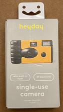 Heyday Single-Use 35mm Film Camera Yellow Built-In Flash 27 Exposures New