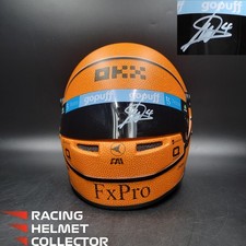 Lando Norris Signed Helmet '22 Basketball Tribute Autographed AS-03387