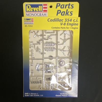 Revell Monogram Cadillac V-8 Engine 1:25 Model Kit Chrome Plated 85-7252
