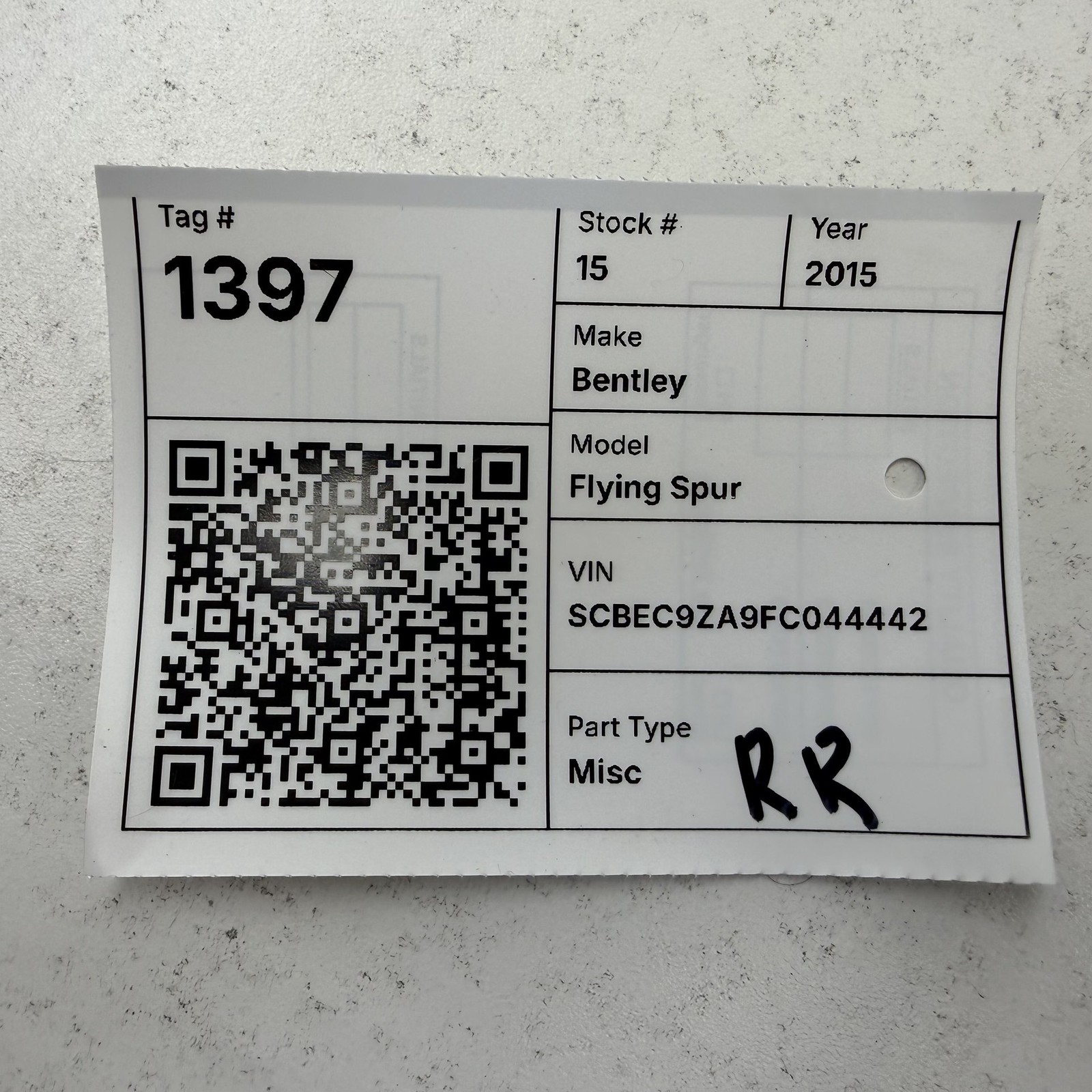 Bentley Flying Spur 2014-2018 Rear Right Door lock actuator