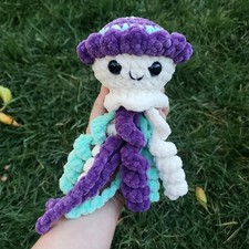 Jellyfish Plush Handmade Crochet Amigurumi Plushie Jelly Stuffed Animal