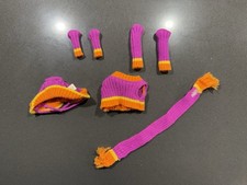 Hasbro iDog Purple Orange Chill Set Sweater, Scarf, Earmuffs, Socks Complete