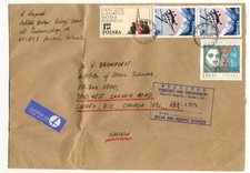Two Large Covers from POLAND to Canada, 1979.
