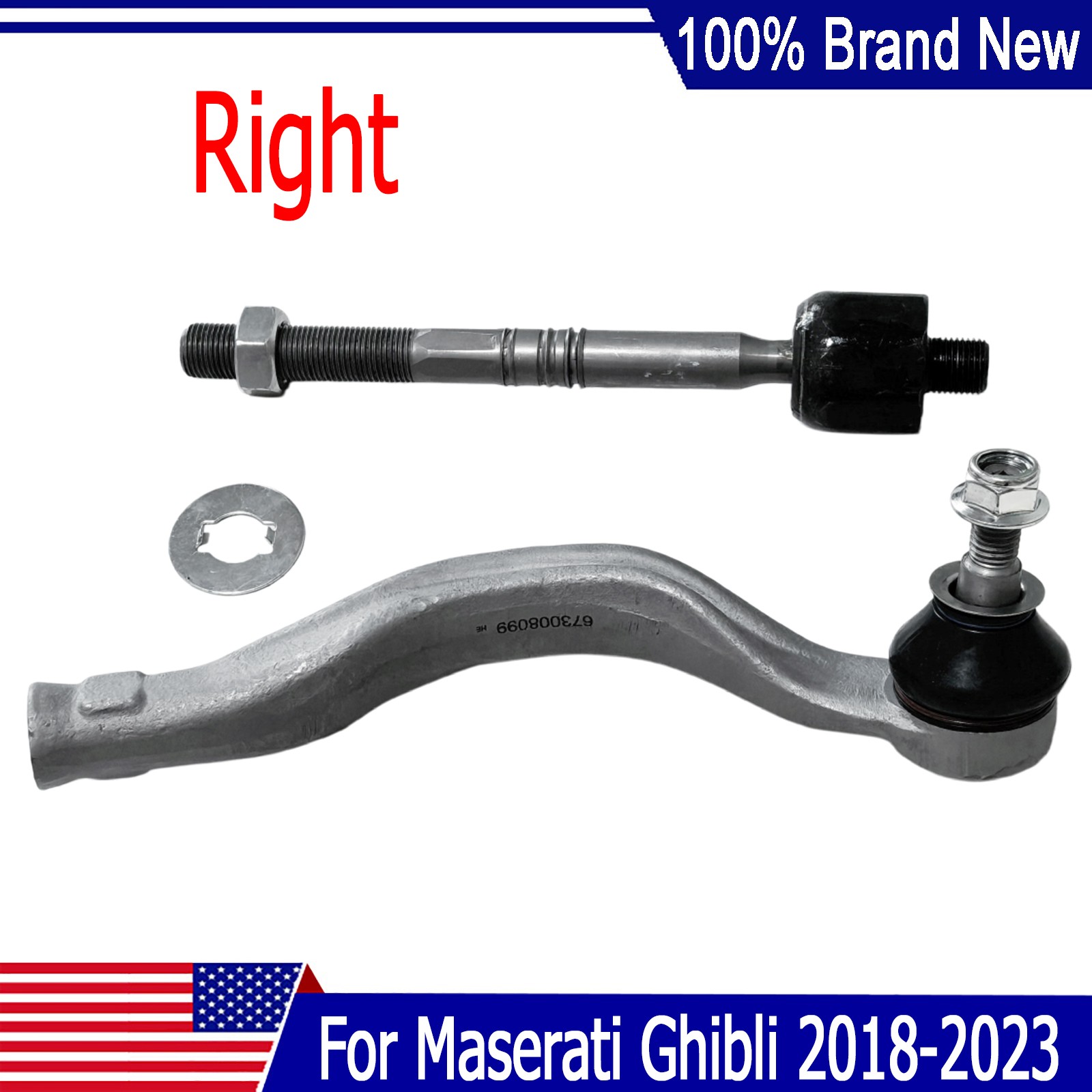 Maserati Quattroporte 2018-2024 Right Inner Tie rod end P/N 673008099