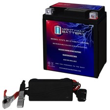 Mighty Max YTX7L-BS Battery Replaces Power Source FTX7L-BS  12V 1Amp Charger