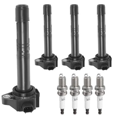 Ignition Coil Pack and Spark Plugs Kit fit for L4 2.4 2.4L 2013 2014 2015 2016 