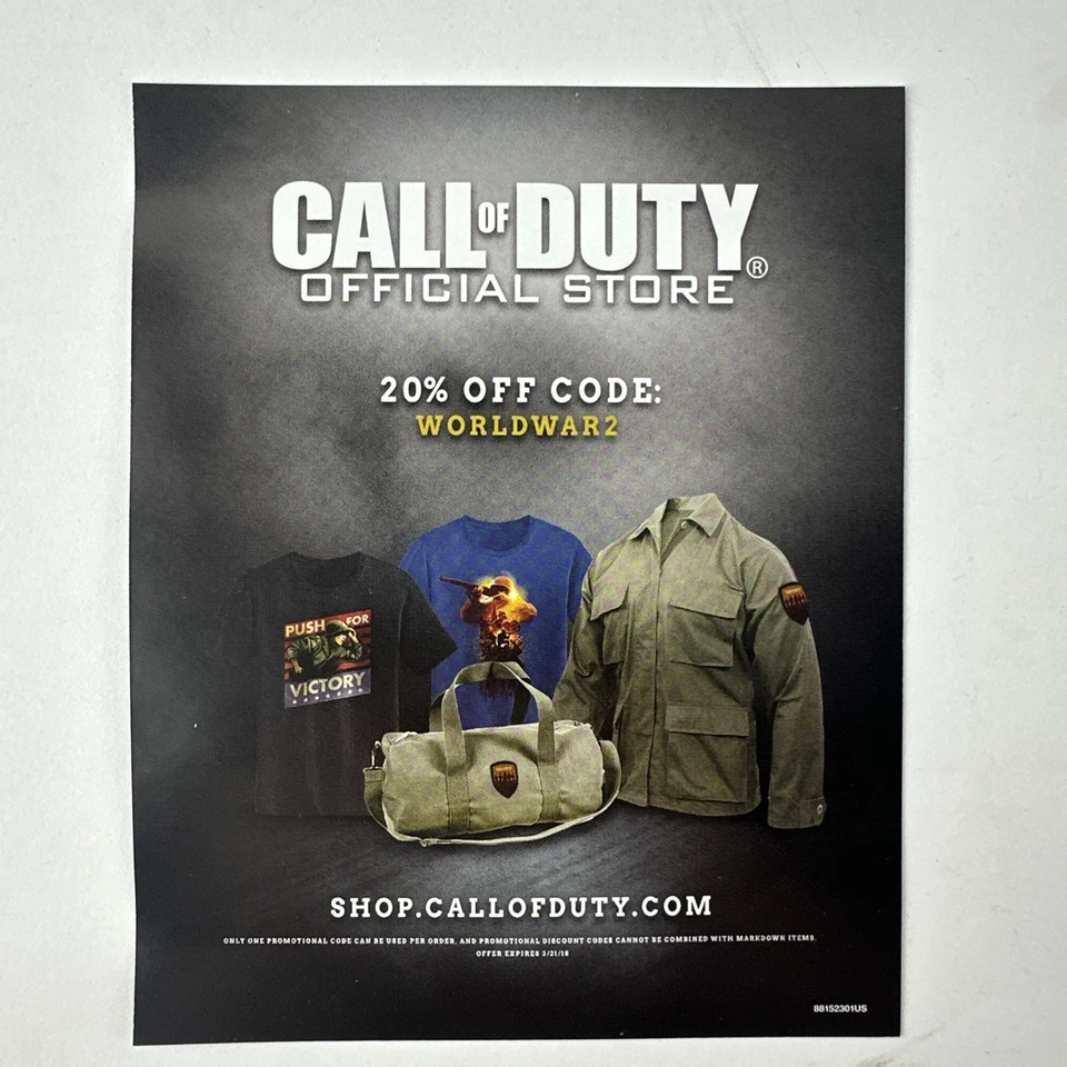 Call of Duty WWII (PS4 Sony Playstation 4 2017) World War 2 Preowned With Manual - Image 2 of 4