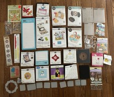 Lot Of 45 Sizzix Cartridges, Thinlits, Embossing Folders, Stickers Etc..