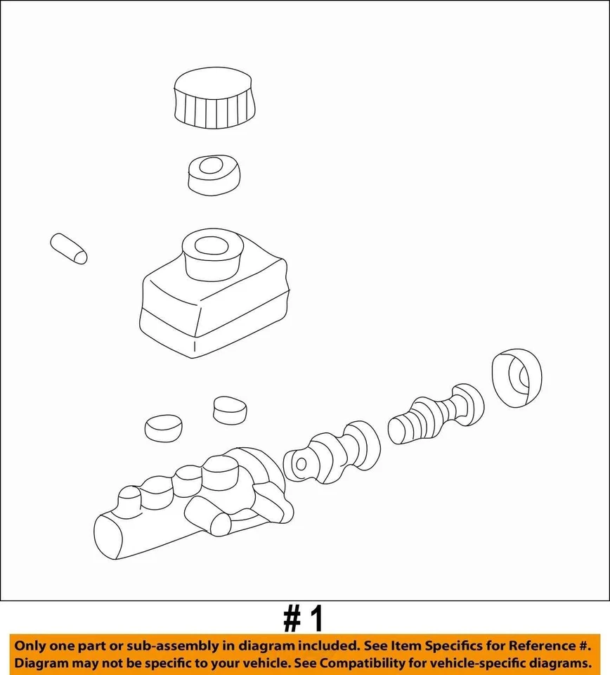 Subaru Forester 2003-2008 cilindro maestro de frenos EIJ1R Foto 3 de 3