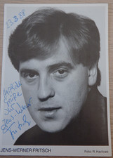 Autogramm Schauspieler und Hörspielsprecher Jens-Werner Fritsch 23.8.88 (125017)