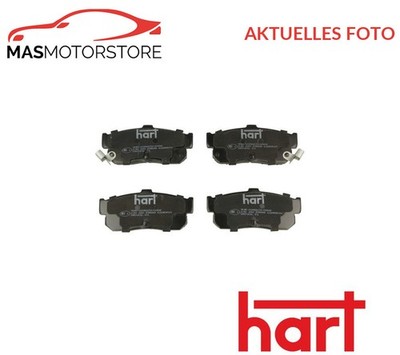 SATZ BREMSBELÄGE BREMSKLÖTZE HINTEN HART 215 260 H NEU OE QUALITÄT
