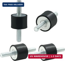 M6 Rubber Isolator Mounts 20 x 15 mm, 4 Pcs Rubber Studs Shock Absorber Anti-Vib