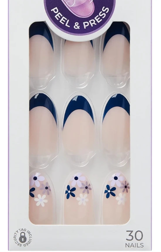 KISS IMPRESS PRESS ON FALSE NAILS INSTANT MANI ASPIRATIONS ALMOND MEDIUM LENGTH