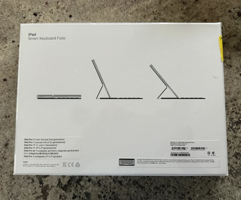 Apple Smart Keyboard Folio Apple 11" iPad Pro 2nd Gen/iPad Air 4 MXNK2LL/A New - Image 2 of 2