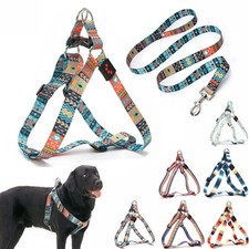 Dog Harness and Leash Set, Pretty Pattern No-Pull Pet Halter Puppy ... Fast Ship