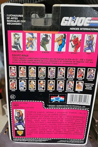 GI JOE ~ DADO 1992 ~ TAMBIÉN CONOCIDO COMO DADOS ESPAÑOLES ~ SIN USAR, EN CAJA MOSC ~ FUERZA NINJA ESPAÑA - Imagen 7 de 10