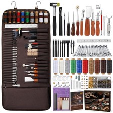 Leather Working Tools, All in Leather Tooling Kit, Complete LeatherCraft Kit ...