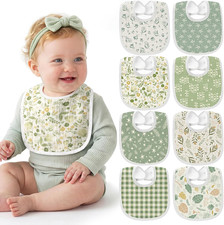 Muslin Baby Bibs, 8 Pack Baby Bibs