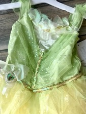 Disguise Disney Princess Tiana Deluxe Child Costume Dress Girl M 7-8 Green