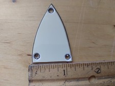 Unbranded Guitar Truss Rod Cover, Used. Vintage White.