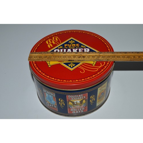 Quaker Rounds Quaker Oats Collectible Tin, Vintage 1983 Limited Edition Quaker Oats ...