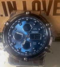 SKMEI MS0931 Mens Blue Dial Analog Digital Sp...