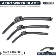 Wiper Blades for Porsche 911 996 Coupe 1998-2005 Front Rear Set 22" + 21" + 22"