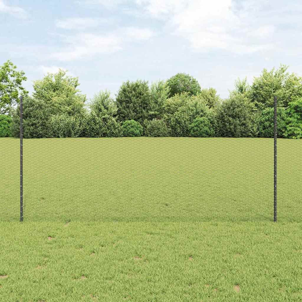 Recinto Acciaio PVC Grigio 1.2x10 m | Offerta Kit Completo con Pali